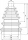 ElastiBoot® Uni-Manschette 8000 Set Kugelverschluss